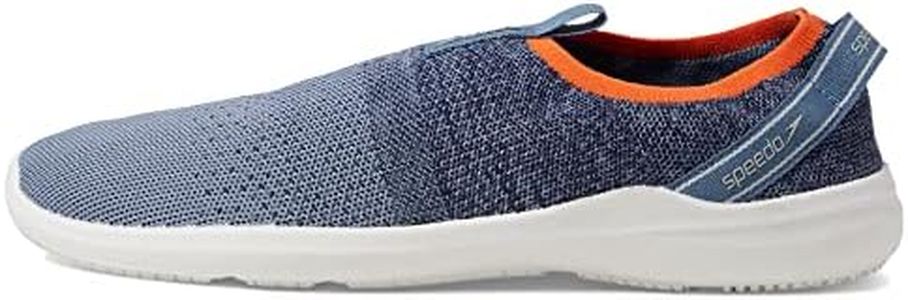 Speedo Men's Water Shoe Surfknit Pro, Peacoat/Bright Cobalt, 10