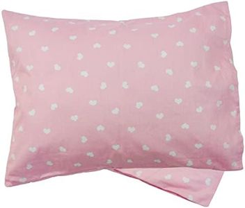ZPECC Toddler Pillow with Pillowcase - 13 x 18 Organic Pillows for Sleeping, Soft Breathable Small Kids Pillow for Crib, Toddler Bed, Travel, Love (Intended for Age 2 and up)