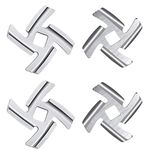 Meat Grinder Blades Meat Grinder Stainless Steel Food Grinder Accessories,Food Meat Grinder Blade Knife Cutter Compatible,for Size 5 Meat Grinder,Fits Kitchen (4 Pack 5# Knife)