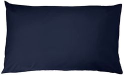 Amazon Basics Pillowcase, Set of 2, Navy Blue, 80 cm L x 50 cm W