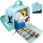 Detachable Bag Compatible with Little Tikes Story Dream Machine Books Starter Set，Kids Toys Storage Case for Little Tikes Storybook, Audio Play, Character ,with Handle and Shoulder Strap (light green)