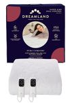 Dreamland – Super King 100% Bamboo Electric Blanket, 2 Detachable controls, Fast Heating Underblanket, 6 Heat Settings, Hypoallergenic, Auto Safety Shut Off, 200x180cm, Heated Blanket, Super King Bed