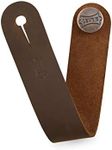 Levy's Leathers Headstock Strap Adapter for Acoustic Guitars; Brown Leather (MM18CH-BRN)