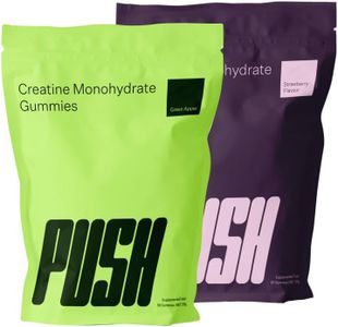 Strawberry and Green Apple Creatine Monohydrate Gummies for Men & Women, Increase Energy, Strength and Muscle Growth. Aid Faster Recovery and Improve Cognition. Sugar Free, Gluten Free, Vegan