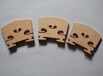 Funion 5 Pcs 4/4 Violin Bridges Full size