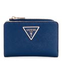 GUESS Women's Laurel Zip Around Card Case Wallet, Navy, One Size