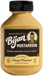 Bijan Mustardson Honey Mustard, Sweet & Creamy 9 oz – Real Honey, Bold Flavor, Premium Condiment for Sandwiches, Wings, Pretzels & Dips