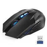 TECKNET Wireless Gaming Mouse 2.4G Programmable USB Computer Mice, 8 Buttons, 8000DPI Nano Receiver for Win11, Win10, Win8, Win7, Vista, MAC