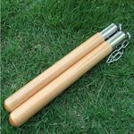 GDON Wooden NUNCHAKU for Martial Arts (Color May Vary)