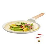 CAROTE 24CM Induction Dosa Tawa Non Stick Pan, Granite Tawa for Roti, Flat Dosa Tava, Induction Roti Tawa