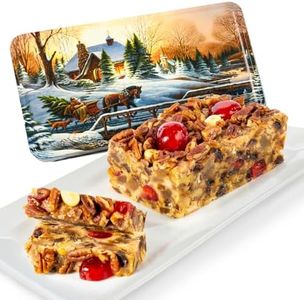 Beatrice Bakery Co. Original Fruitcake in Holiday Tin, Grandma's Old Fashioned Fruit and Nut Freshly Made, Brandy, Bourbon and Rum Fruitcake, Est. 1917 (16 oz Tin)