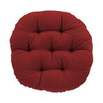 Mom's Moon Plus Comfort Round Floor Cushion/Back Cushions/Chair Cushions - Pack of 2, Standard - 20X20' Round (MAROON)