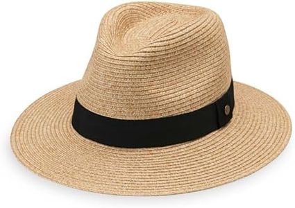 Wallaroo Women’s Petite Palm Beach Fedora (Beige Small) – UPF 50+ UV Protection Sun Hat, Packable, Adjustable, Small Size – Hat for Travel, Beach, Hiking, Outdoor Activities, Gardening, Everyday