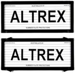 Number Plate Covers 5 Figure Standard Black Lines One Pair 5L NSW ACT SA WA NT