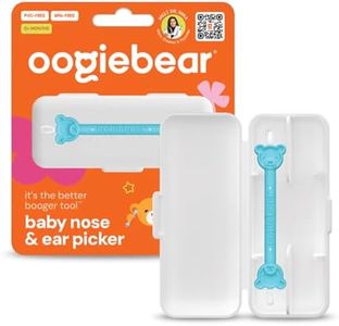 oogiebear - Nose and Ear Gadget. Safe, Easy Nasal Booger and Ear Wax Remover for Newborns, Infants and Toddlers. Dual Earwax and Snot Remover - with CASE - Aspirator Alternative
