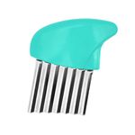 CIXLOGIC Stainless Steel Crinkle Cutter Wavy Knife French Fry Slicer Potato Carrot Chipper Wavy Blade Chips Cutter Fruit Vegetable Wavy Chopper Fun Kitchen Cooking Little Gadget