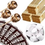 FireStix S'Mores Kit - Makes Up to 24 S'Mores - Includes 30" Roasting Sticks, Chocolate, Graham Crackers, and Marshmallows - Perfect for Camping, Outdoor Fire Pits, Birthday Parties