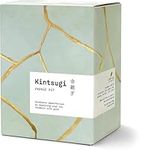 Sandy Leaf Farm Kintsugi Repair Kit - Repair Your own Ceramics with Gold Powder - Includes Two Beautiful Practice Bowls