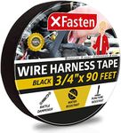 XFasten Wire Harness Tape - 3/4" x 90 Foot (Single Roll), High Temp Wiring Loom Harness Self-Adhesive Felt Cloth Electrical Tape for Automotive Engine and Electrical Wiring