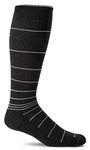 Sockwell Men's Circulator Compression Socks, Large/X-Large, Black Stripe