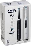 Oral-B iO 5 Double Pack Electric Toothbrush with Magnetic Technology, 2 Replacement Brushes, 5 Cleaning Modes, LED Display & Travel Case, Matte Black