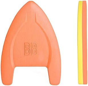 Swimming Kickboard，Kids Adults Swimming Learning Trainer Pool Training EVA Aid Float Board (Orange & Yellow)