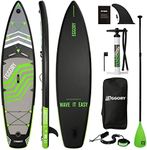 Tabla de Paddle Surf Inflable, 335 cm Tabla para Paddle Surf 6 Pulgadas de Espesor 170 KG MÁX Paddle Board Standing Boat para Jóvenes y Adultos, Bomba de Mano para Todos los Niveles de Habilidad