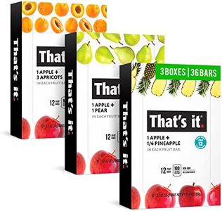 That's it. (36 Count) Variety Pack | Apricot, Pear, and Pineapple Flavors | 100% Natural Real Fruit Bars Plant-based, Vegan, Gluten-free, No Added Sugar, Top 12 Allergen Free