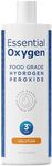 Essential Oxygen Food Grade Hydrogen Peroxide, Natural Cleaner, 3% USP, White, 16 Ounce, Pack of 2