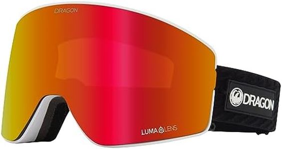 Dragon PXV2 Alternative Fit Ski and Snowboard Goggle - Icon Frame | Lumalens Red Ion Lens + Replacement Lens