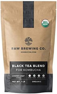 Kombucha.com Certified Organic Loose Leaf Tea - Kombucha Brewing Blends (Black Tea Blend, 8 Ounce). Makes up to 25 gallons.