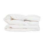 Lancashire Bedding Emperor Duck Feather Mattress Topper 200 X 200 CM - 2" Deep Fill, 100% Cotton Cover, RDS Certified Elastic Straps, Breathable Hotel Luxury Mattress Topper