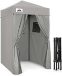 EAGLE PEAK Flex Ultra Compact 4x4 Pop-up Canopy, Sun Shelter, Changing Room, Portable Privacy Canopy Cabana for Pool, Fashion Photoshoots, or Camping, Gray