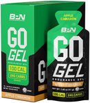 BARE PERFORMANCE NUTRITION, BPN Go Gel Endurance Gel, Vegan + Gluten Free Running Gel with 24g of Carbohydrates & 100 Calories per Gel Pack, 10 Single-Serving Gel Packs, Apple Cinnamon