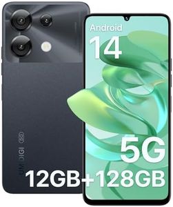 UMIDIGI G9 5G Cell Phone, Android 14 Unlocked Phones, 12(6+6) GB +128GB/1TB TF Expand, 5G Dual SIM, 50MP Camera, 6.75" HD+ 90Hz Display, AI Face & Fingerprint Unlock, 5000mAh Android Phone (Black)