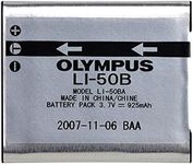 OM SYSTEM OLYMPUS LI-50B Rechargeable Li-Ion Battery for Select Olympus Cameras - Retail Packaging