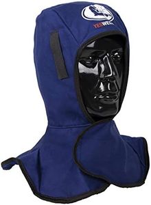 YESWELDER Blue Welding Hood with Neck Shoulder Drape - Welding Caps