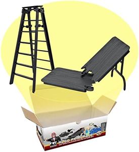 Black Table & Ladder Set for Wrestling Action Figures