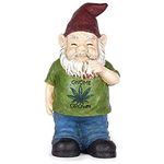 Gnome Grown Funny Weed Garden Gnome Statue (10 Inch)