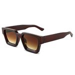 FEISEDY Retro 90s Square Sunglasses for Women Men Trendy Chunky Rectangle Sunglasses UV400 Protection B2385