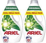 Ariel Washing Liquid Laundry Detergent, Clothes Washing Liquid, 101 Washes, Stain Remover for Clothes & Odour Removal In 1 Use, Brrrilliant Even In Cold & Short (Pack of 2)