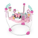 Disney Baby MINNIE MOUSE Forever Besties Baby Activity Center Jumper with 10 Toys, Lights & Sounds, 360-Degree Seat, 6-12 Months (Pink)