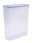 Lock & Lock HPL714F Rectangular Storage Container with Flip Top Lid - Clear/Blue, 4.3 L