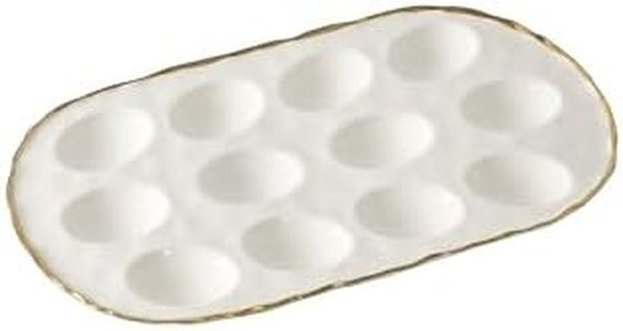 Portofino Oval Deviled Egg Tray, 14.5" x 7.75" x 1"