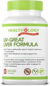 Healthology LIV-GREAT | All Natural Advanced Liver Detox Supplement | Organic liver cleanse Supplement That Protects From Liver Damage| A Complete Liver Supplement That Contains Milk Thistle Extract, Artichoke, Dandelion Root |