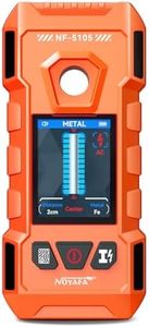 NOYAFA Stud Finder Wall Scanner - 6 in 1 Rechargeable Electronic Wall Detector with HD LCD Display and Audio Alarm,Positioning Hole for Accurate Positioning of Wood,Metal Studs, AC Wires,Joists,Pipes