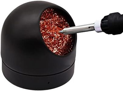 Soldering Iron Tip Cleaner,LXIANGN Non-slip Solder Flux Brass Tip Cleaner & Base Holder Cleaner Kit for Cleaning Soldering Irons and Tips,No Water Needed