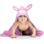 Organic Bamboo Hooded Baby Towel by Liname - Ultra Soft, Thick & Extra Absorbent Baby Towels with Hood for Newborns - Keeps Your Baby Warm & Cosy - Extra Large Baby Bath Towel for Infants & Toddlers