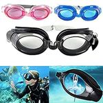 Eagle Enterprise Kid's Swimming Goggles Swimming Goggles Anti-Fog, UV Protection for Adults Men, Women & Kids with Protection Case Kit- No Leaking Swim Glasses, MULTI