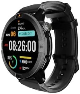 AGM Legion Pro Smart Watch with Offline Maps, AMOLED Gorilla Glass Dsiplay, Bluetooth Calling, Advanced Health Tracking, Gyroscope, DIY Dial, IP68 Multisport GPS Fitness Watch w/Orange & Black Bands